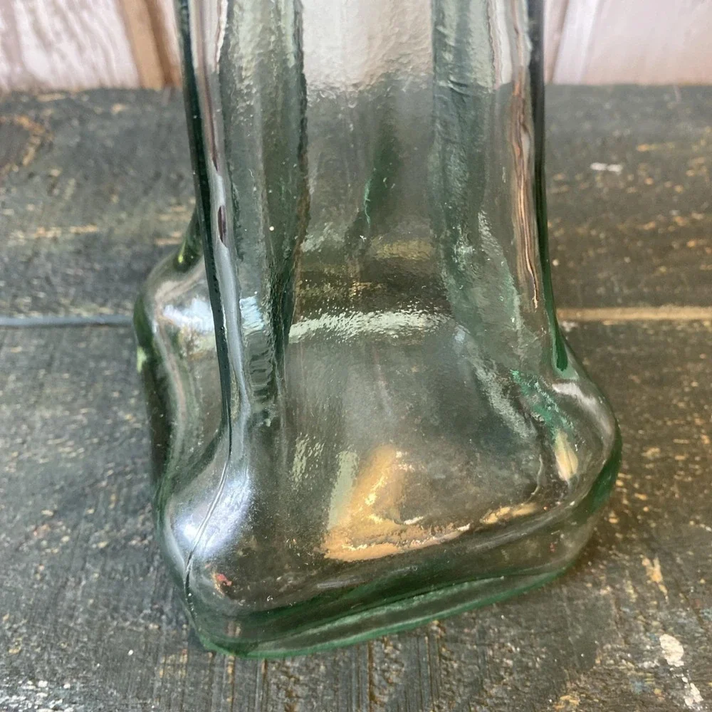 MCM Rosenthal Netters Pale Green Blown Glass Flower Vase Made in Spain‎ 16.5